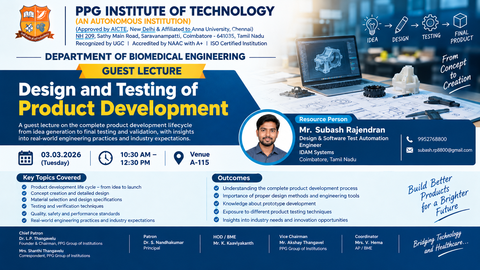Design and Testing of Product Development banner
