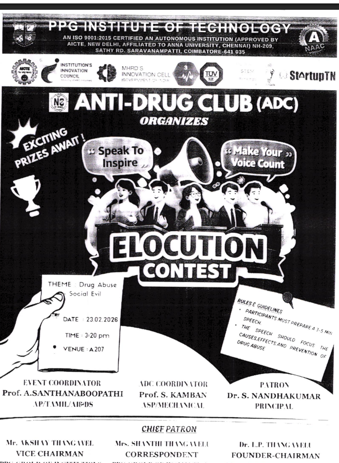 Elocution Competition banner