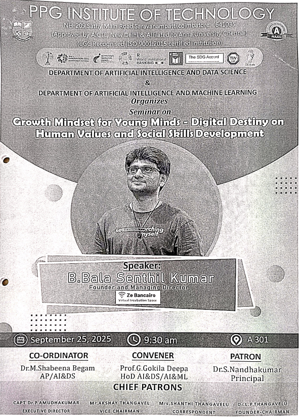 Growth Mindset for Young Minds – Digital Destiny on Human Values and Social Skill Development banner