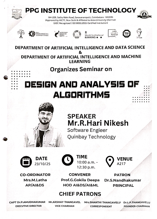 Design and Analysis of Algorithm banner